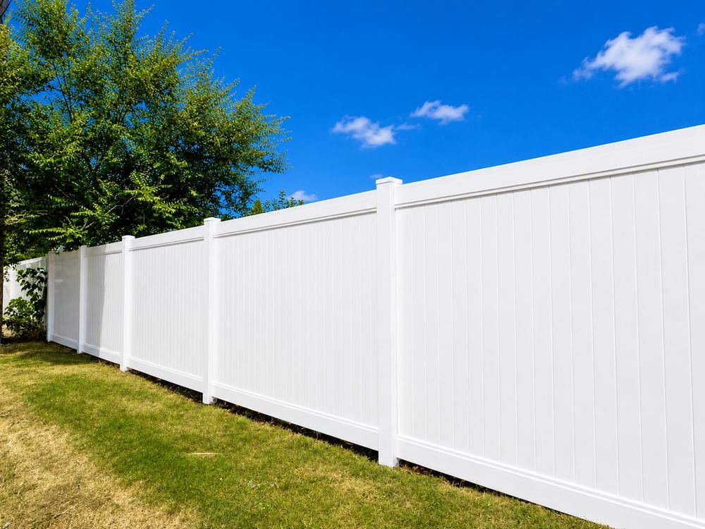 Vinyl privacy fence