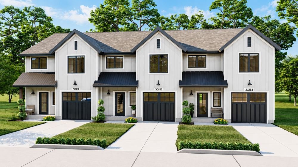 Modern farmhouse 4-plex