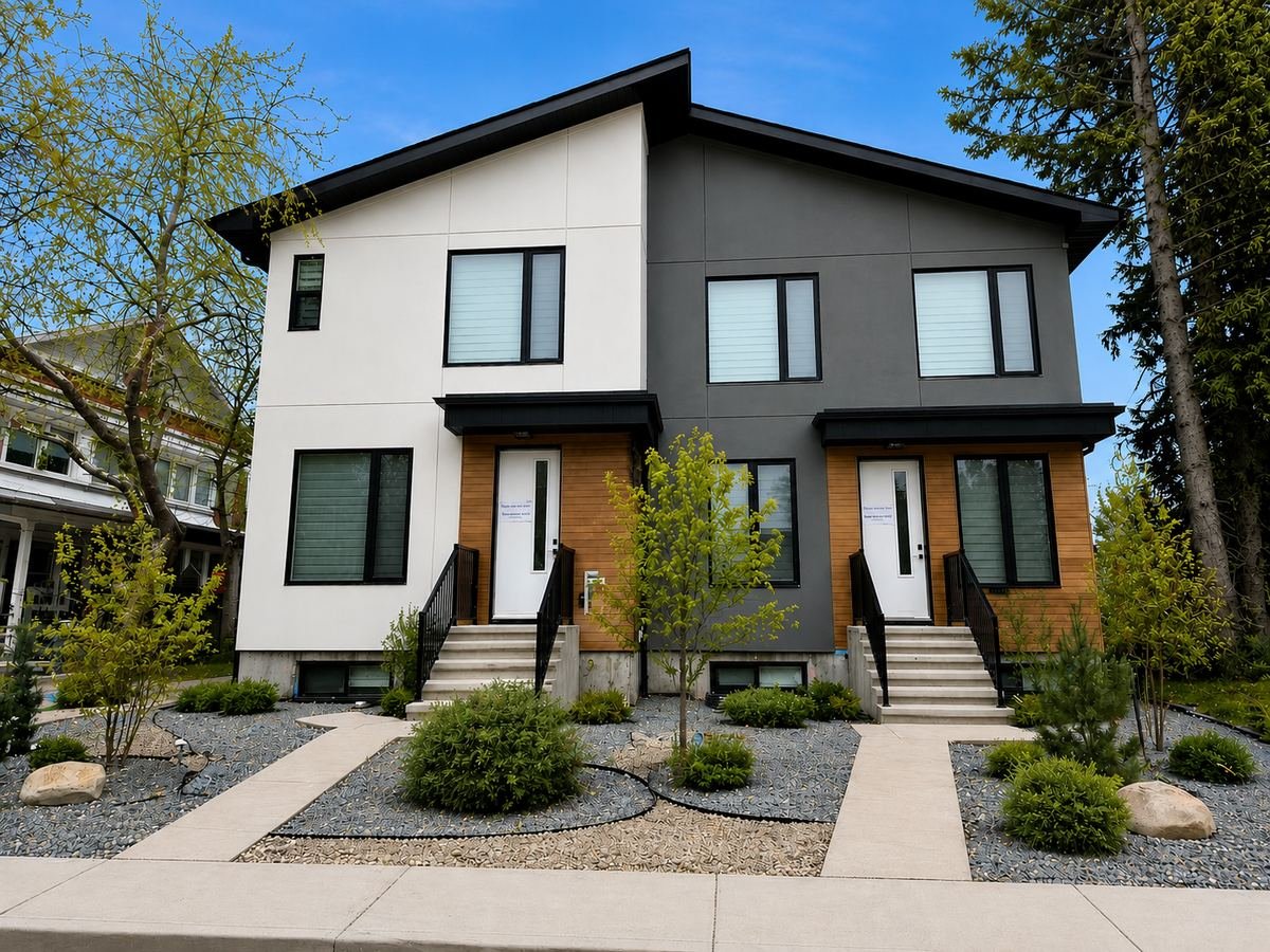 Completed infill home