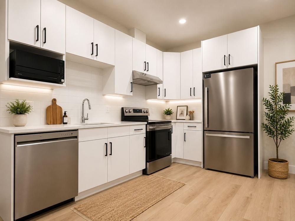 Basement suite kitchen