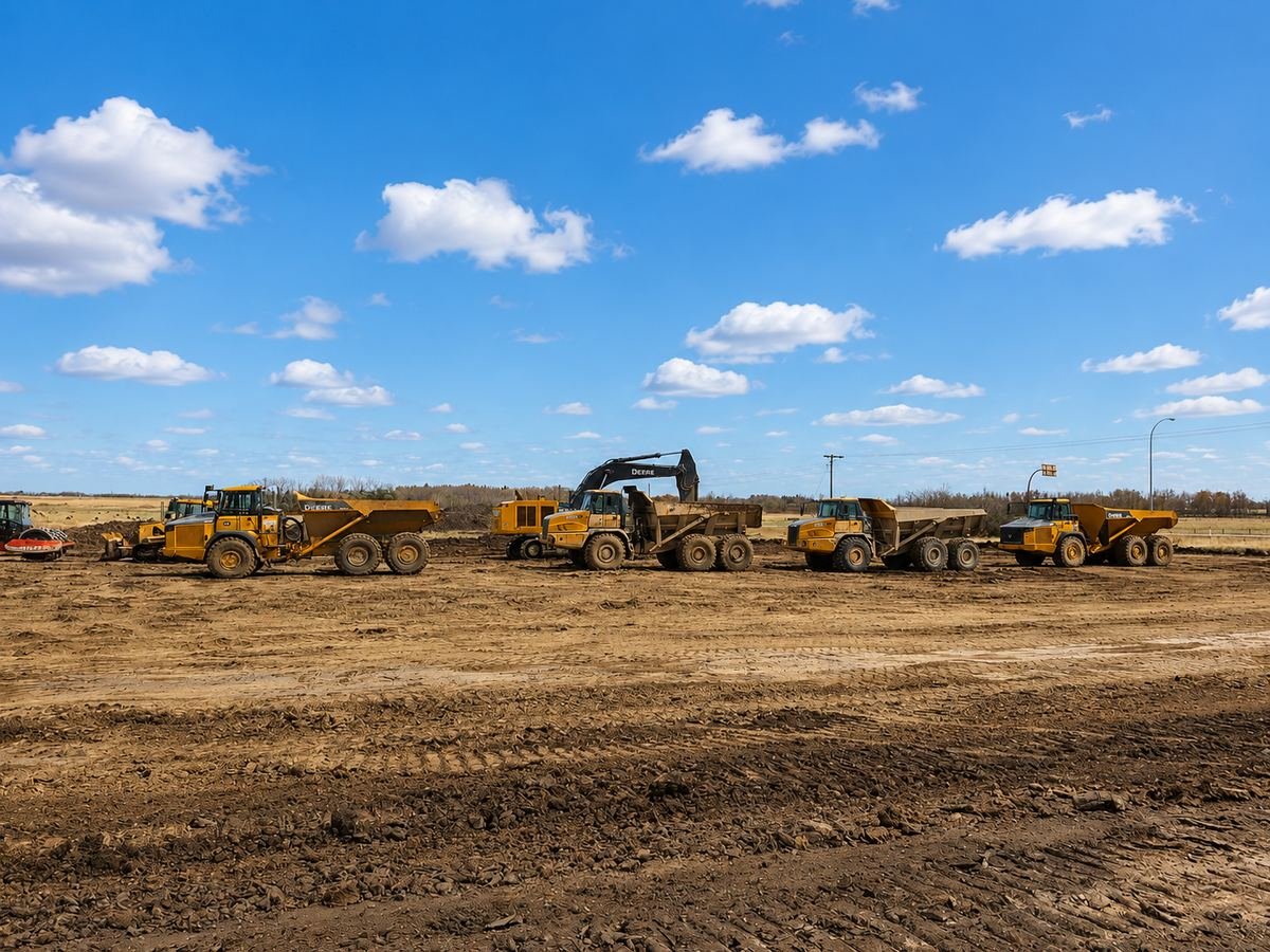 Land development earthworks